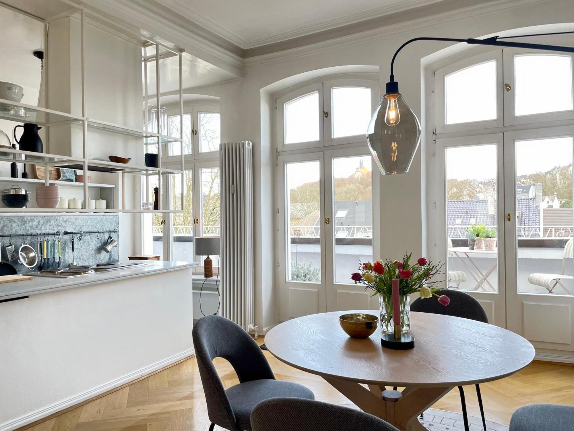 Helle Altbauwohnung Mit Balkon Im Briller Viertel Wuppertal Bagian luar foto